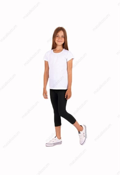 Kapri Tayt Çocuk Cimnastik Dans Poliamid GYM-104