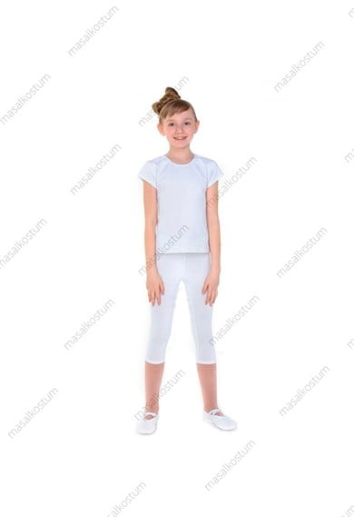 Kapri Tayt Çocuk Cimnastik Dans Bale Koton GYM-105