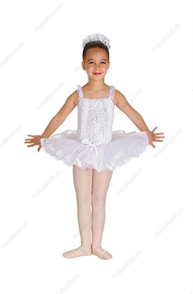 Klasik Bale Dans Tütü Kostümü Dantelli BLK-02