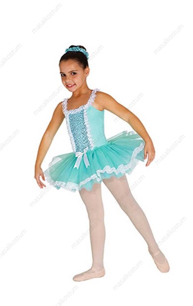 Klasik Bale Dans Tütü Kostümü Dantelli BLK-02