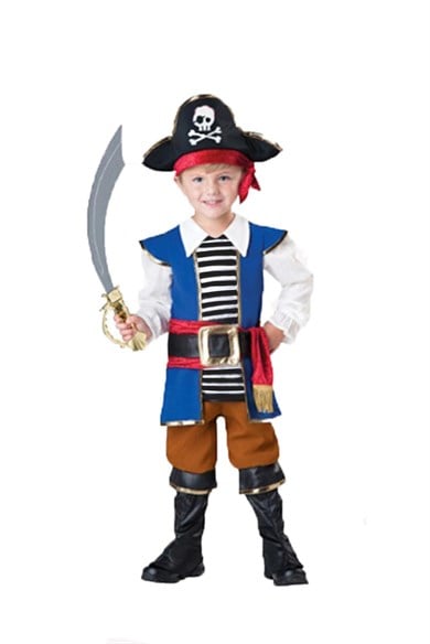 Korsan Çocuk Kostümü Mavi