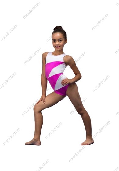 Modelli Çift Renkli Cimnastik Mayo JM-06