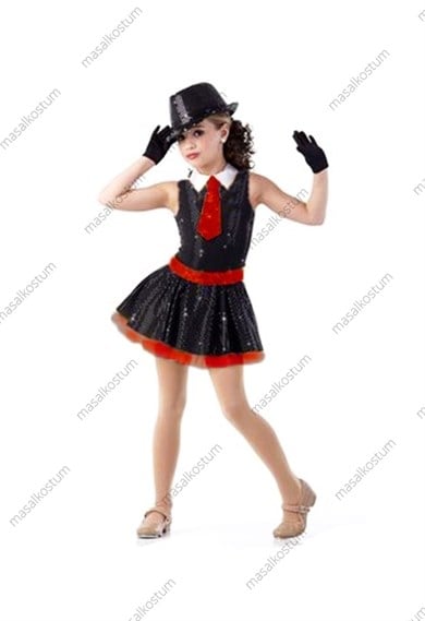 Modern Dans Kostümü Kravatlı DS-41