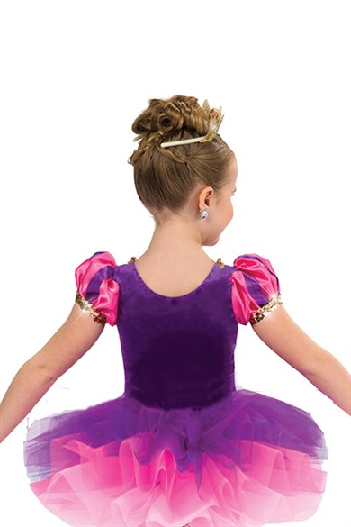 Rapunzel Prenses Kısa Tütü Bale Çocuk Kostümü PS-16