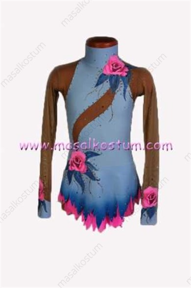 Ritmik Cimnastik Mayosu Pembe Gül RJM-09