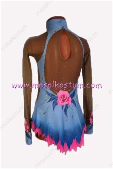 Ritmik Cimnastik Mayosu Pembe Gül RJM-09