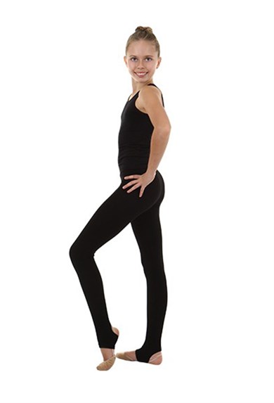 Tayt Uzun Topuk Delikli Cimnastik Dans Koton GYM-101