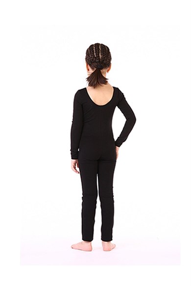 Uzun Kol Çalışma Tulumu Koton Dans Bale Cimnastik GYM-11