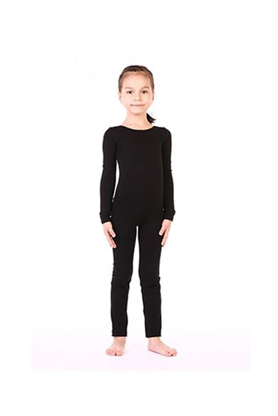 Uzun Kol Çalışma Tulumu Koton Dans Bale Cimnastik GYM-11