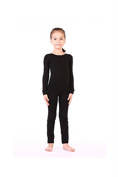 Uzun Kol Çalışma Tulumu Koton Dans Bale Cimnastik GYM-11