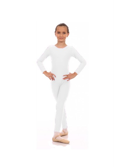 Uzun Kol Çalışma Tulumu Koton Dans Bale Cimnastik GYM-11