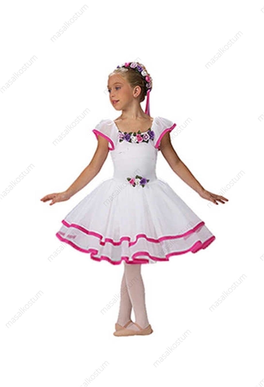 Çiçekli Uzun Tütü