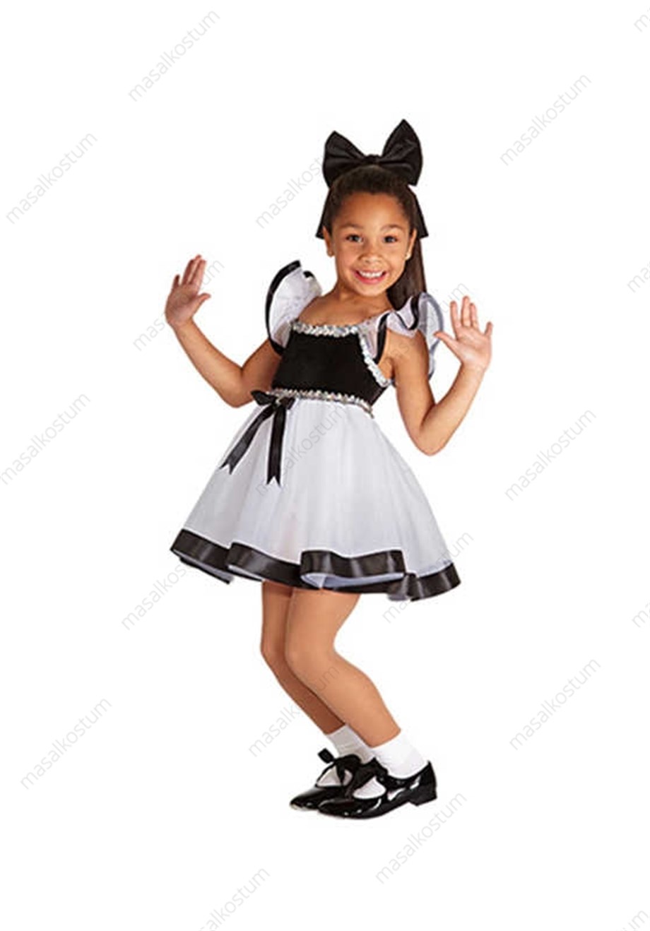 Dans Çocuk Kostümü Siyah-Beyaz