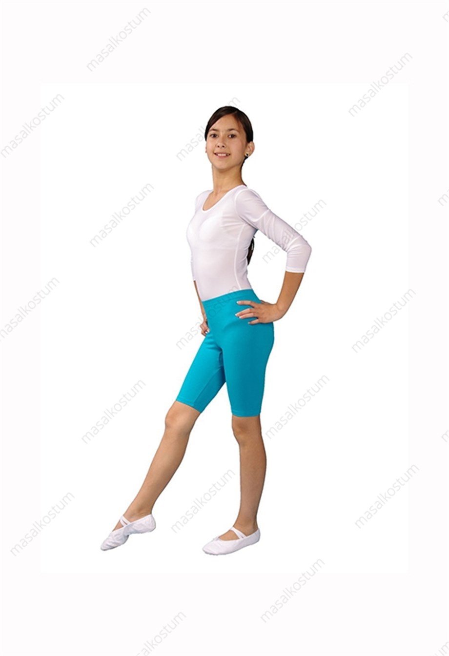 Diz üstü tayt renkli Poliamid