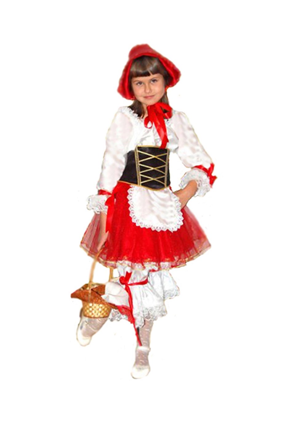 Kırmızı Başlıklı Lüx Kız Kostümü MSL-12