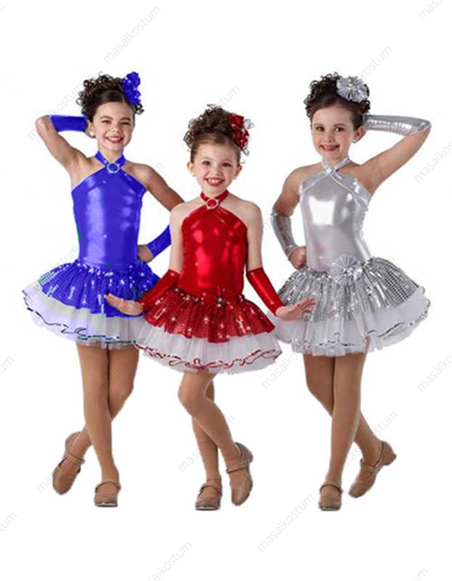 Modern Dans Parlak Kostüm