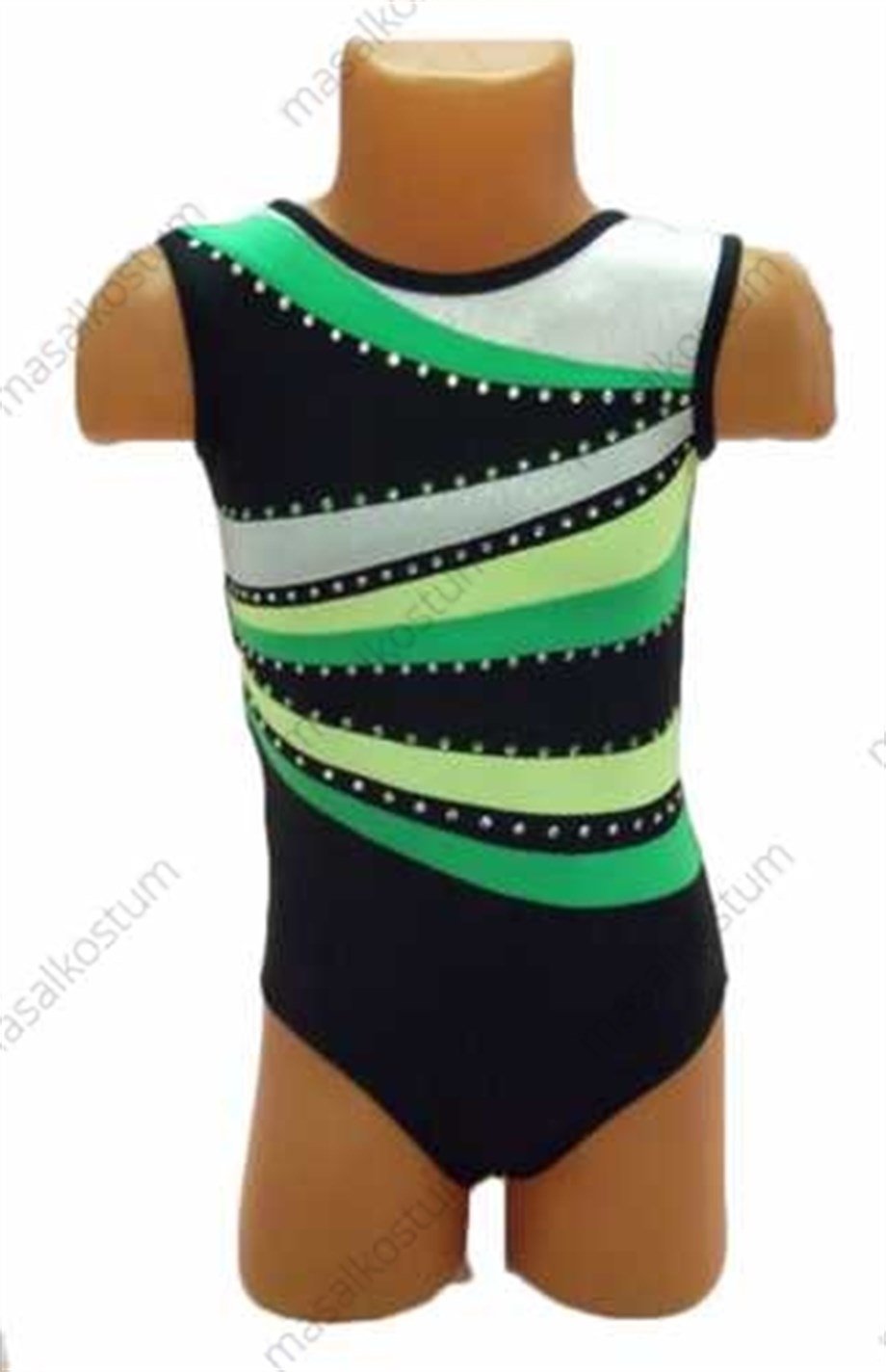 Parçalı Simli Mayo