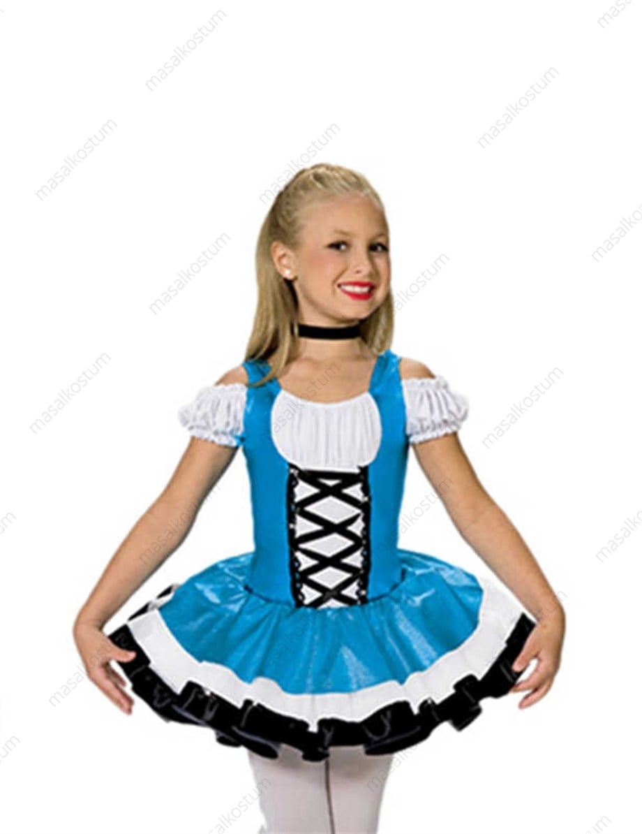 Tarantella Mavi Kısa Tütü Kostüm