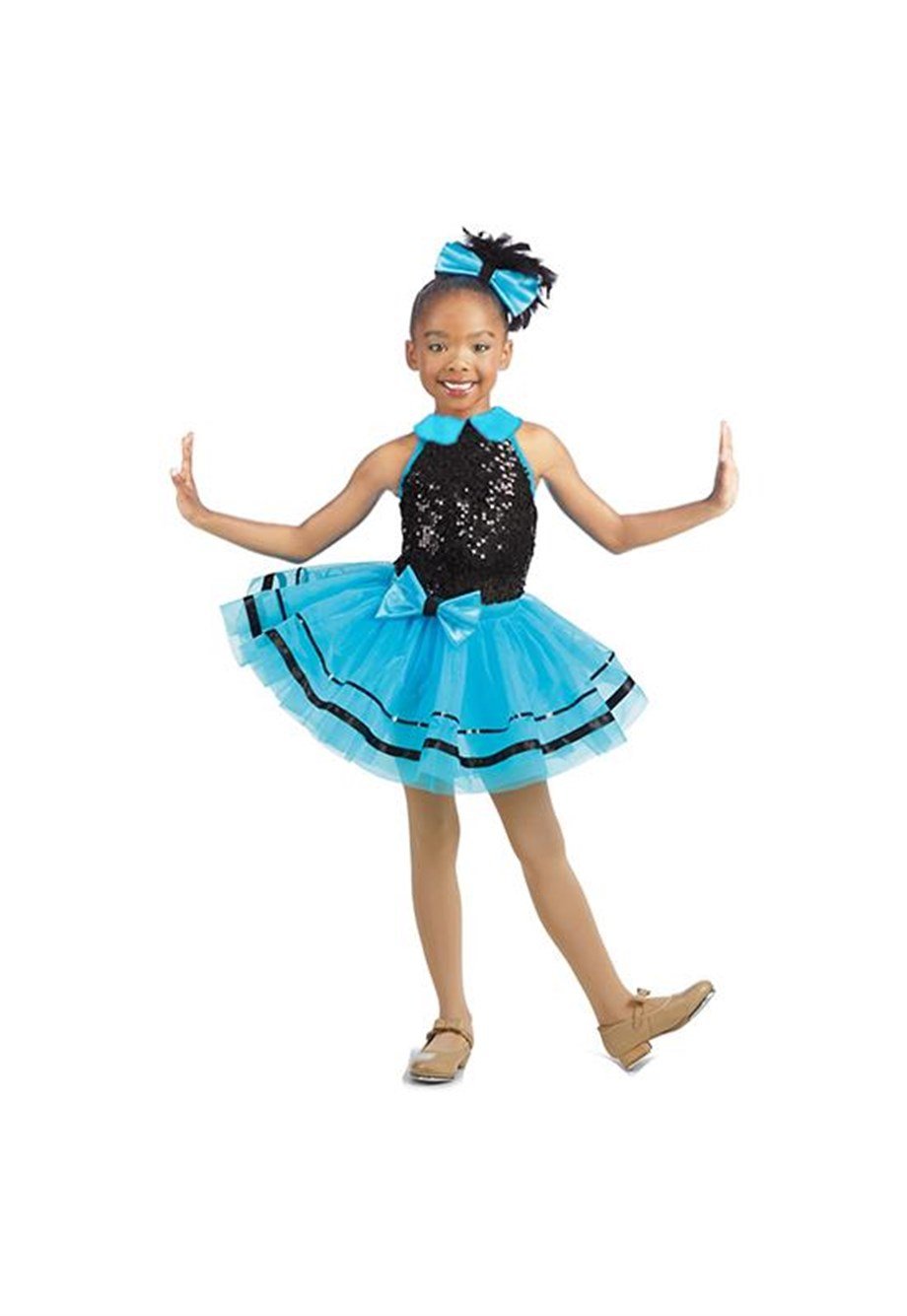 Turkuaz Kız dans kostümü