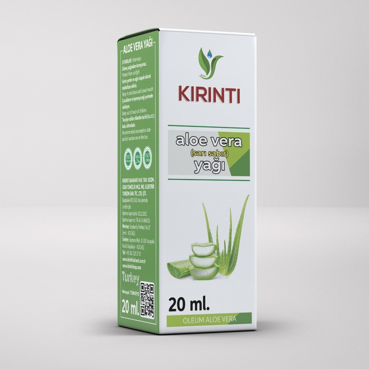 Kırıntı Aloe Vera (Sarı Sabır ) Yağı