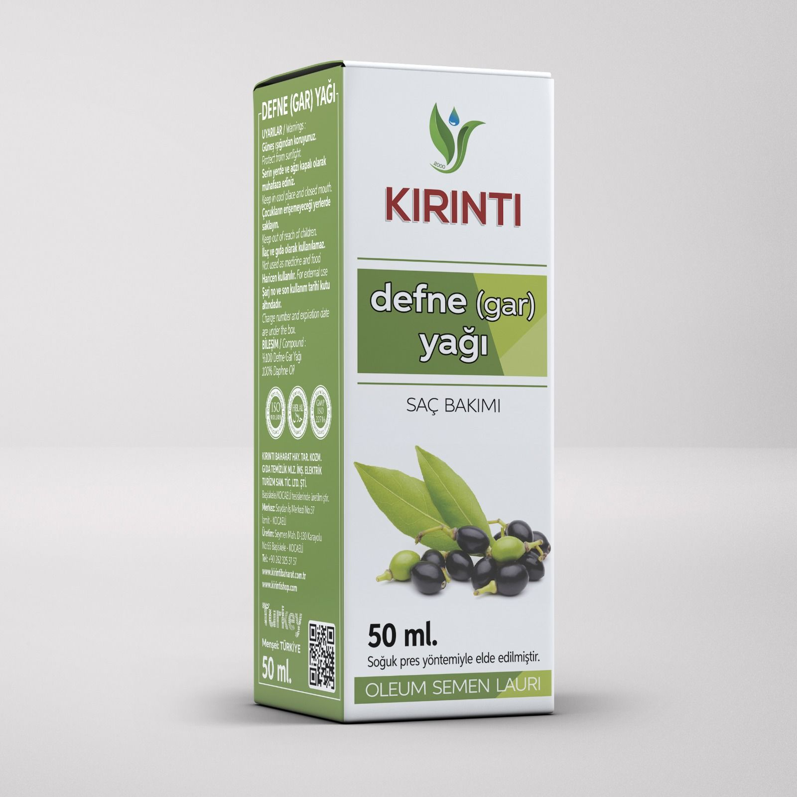 Kırıntı Defne (Gar) Yağı 50 cc