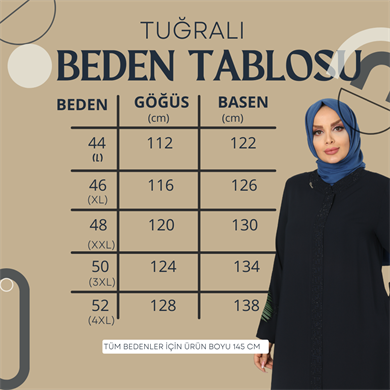 Fermuarlı Taşlı Lacivert Ferace