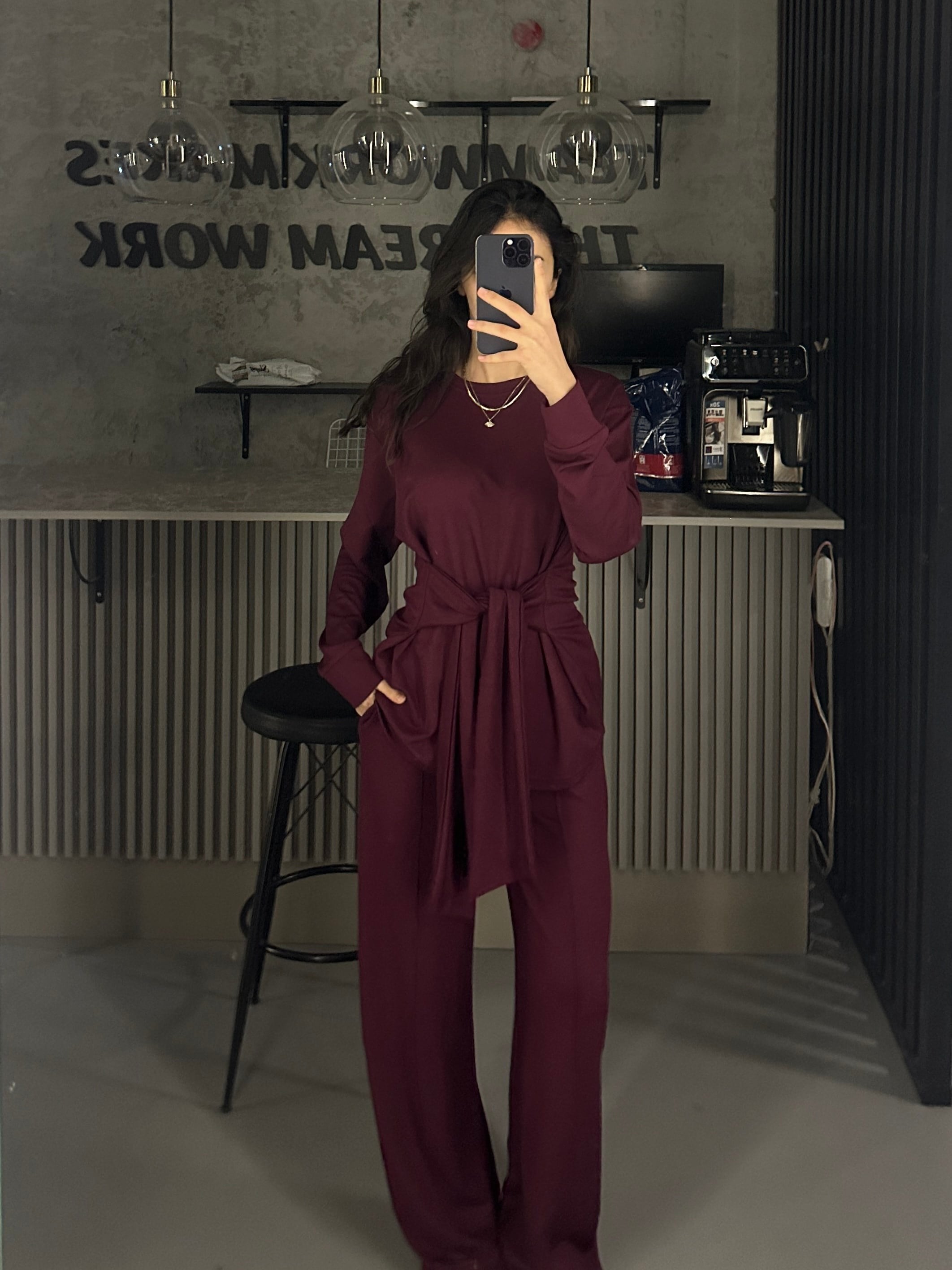 BORDO 2 KULLANIM BAĞLAMALI MODAL KUMAŞ TAKIM