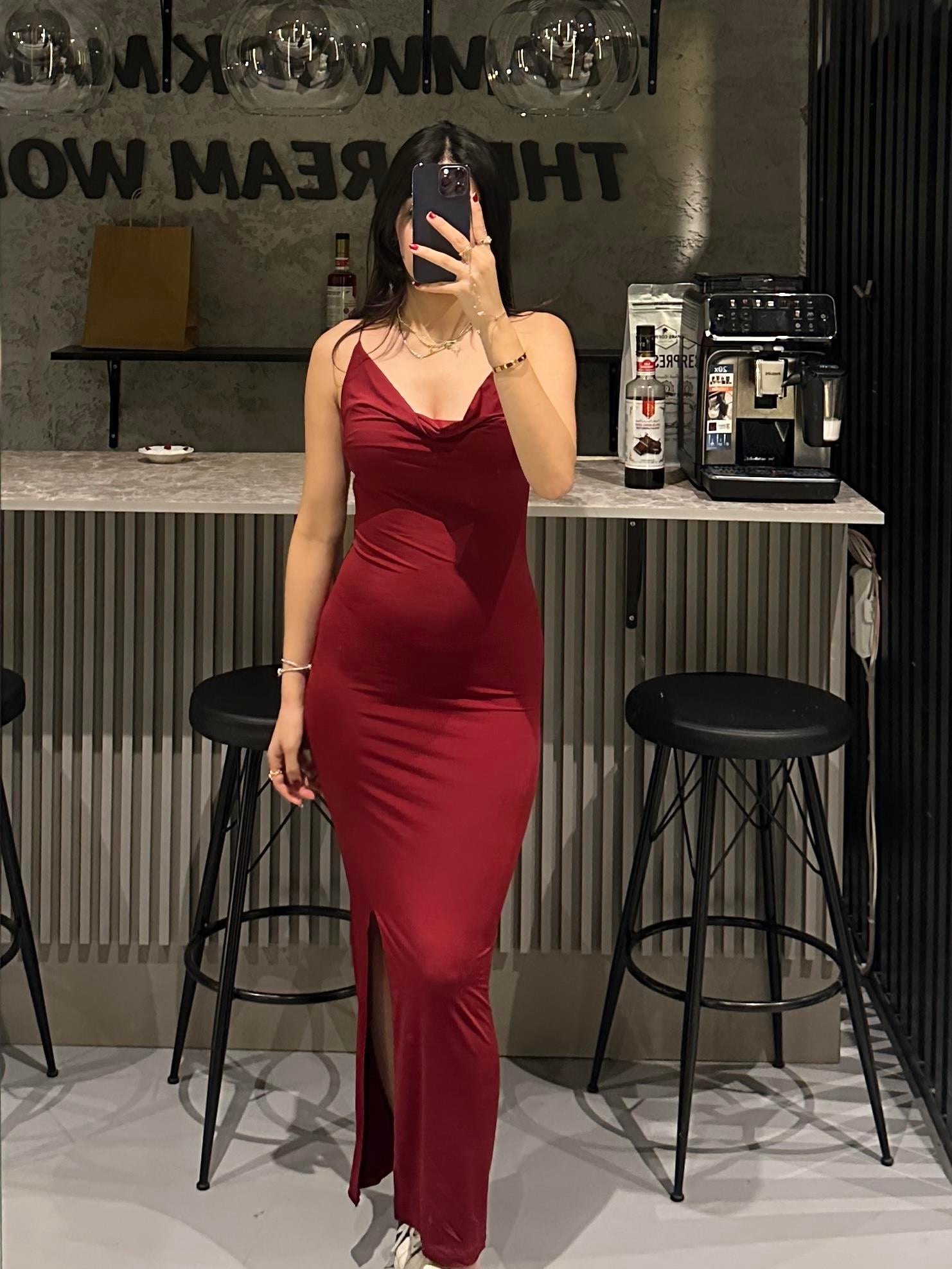 BORDO SANDY YIRTMAÇLI  ELBİSE