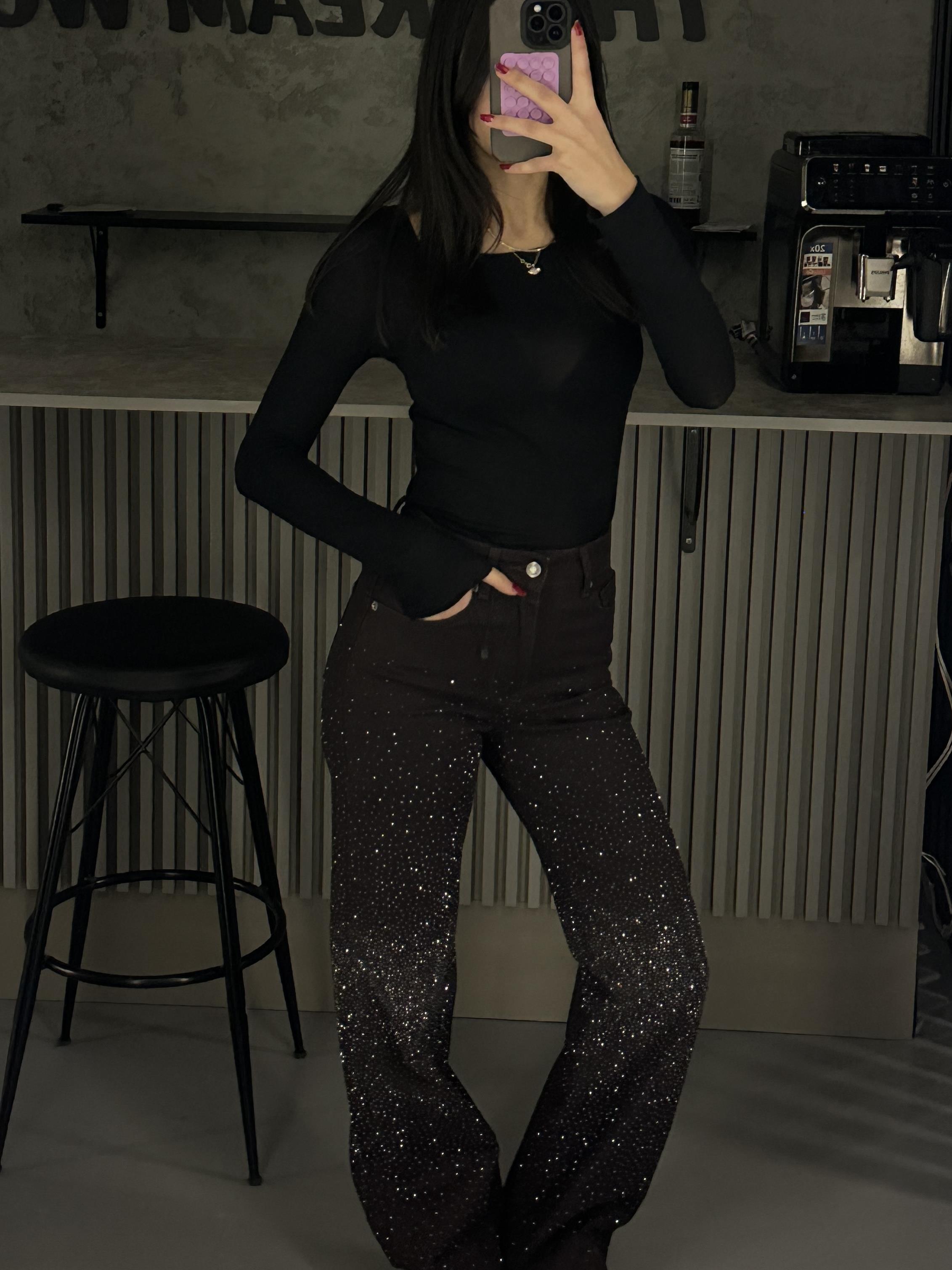 DİZ YOĞUNLUKLU KAHVE STRAIGHT JEAN