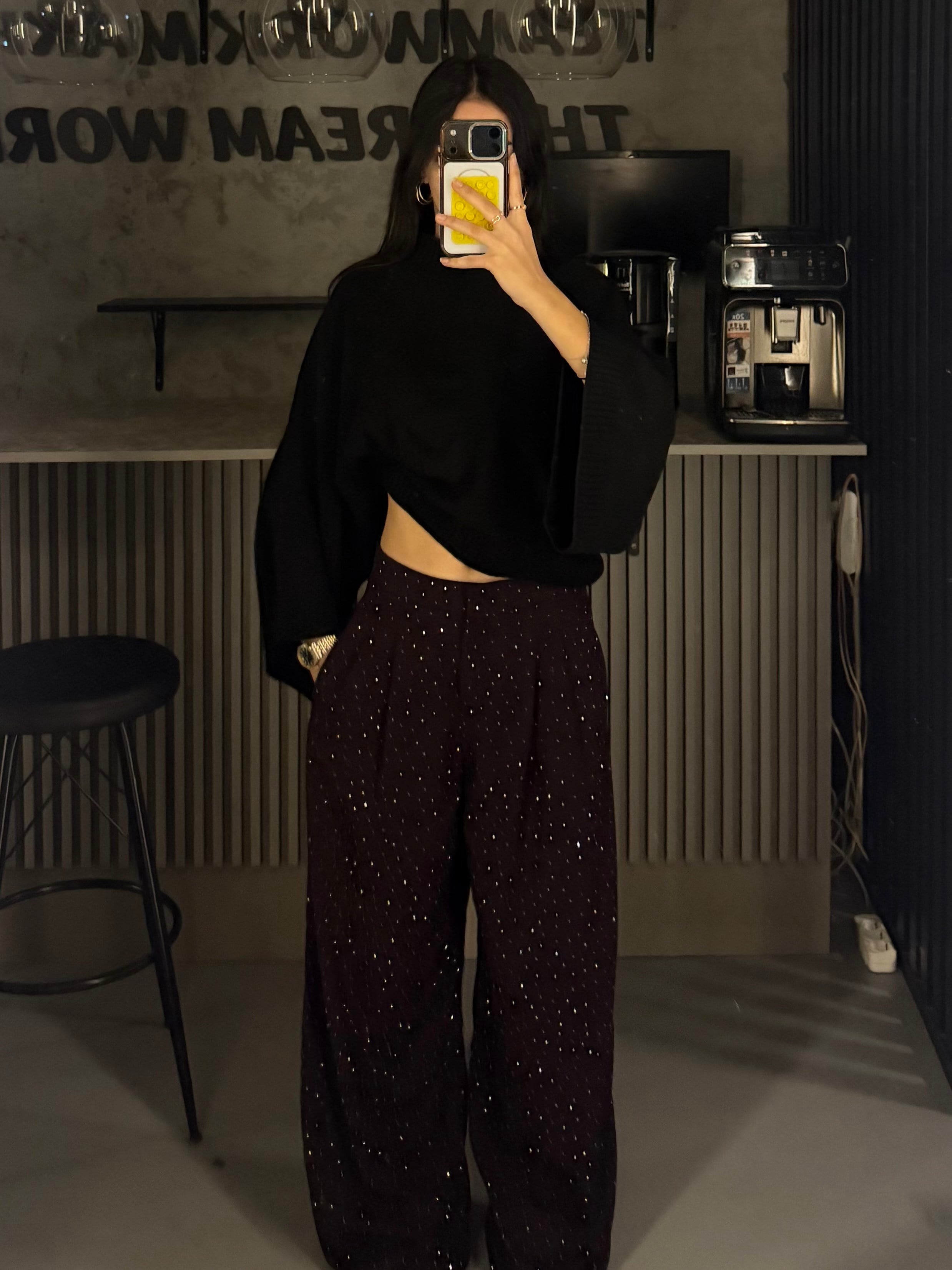 FC FULL TAŞLI BORDO KUMAŞ PANTOLON