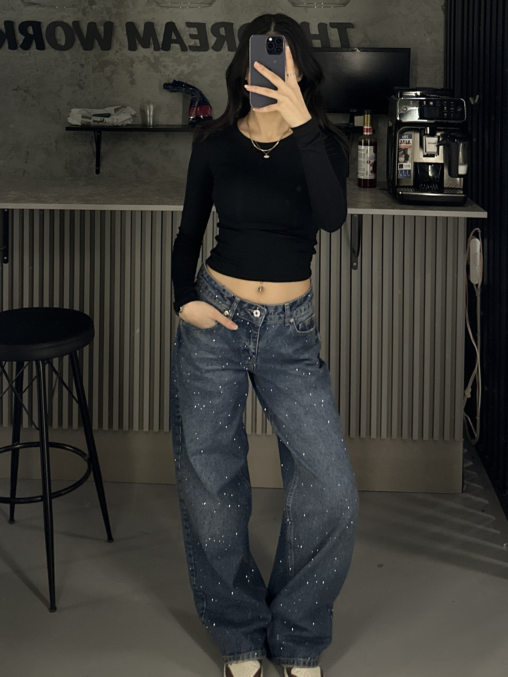 FC FULL TAŞLI TİNTLİ BAGGY JEAN