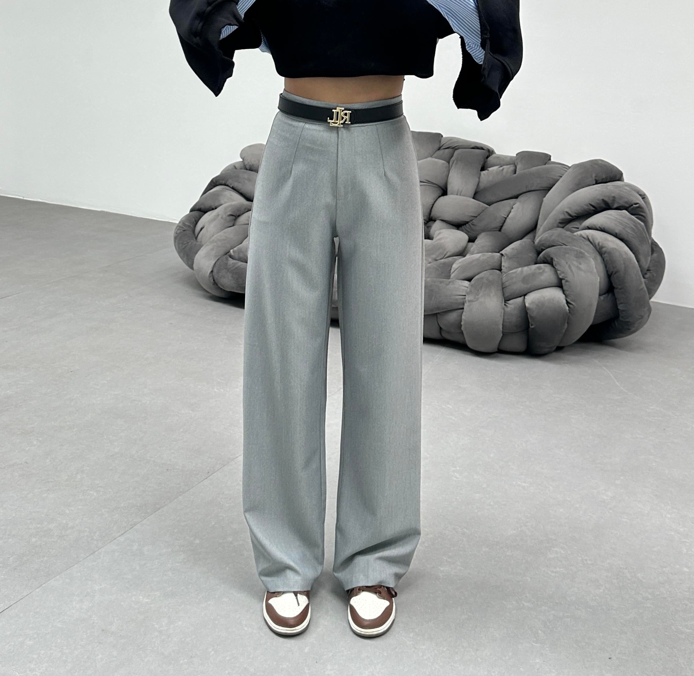 GRİ POLİVİSKON ZR PANTOLON