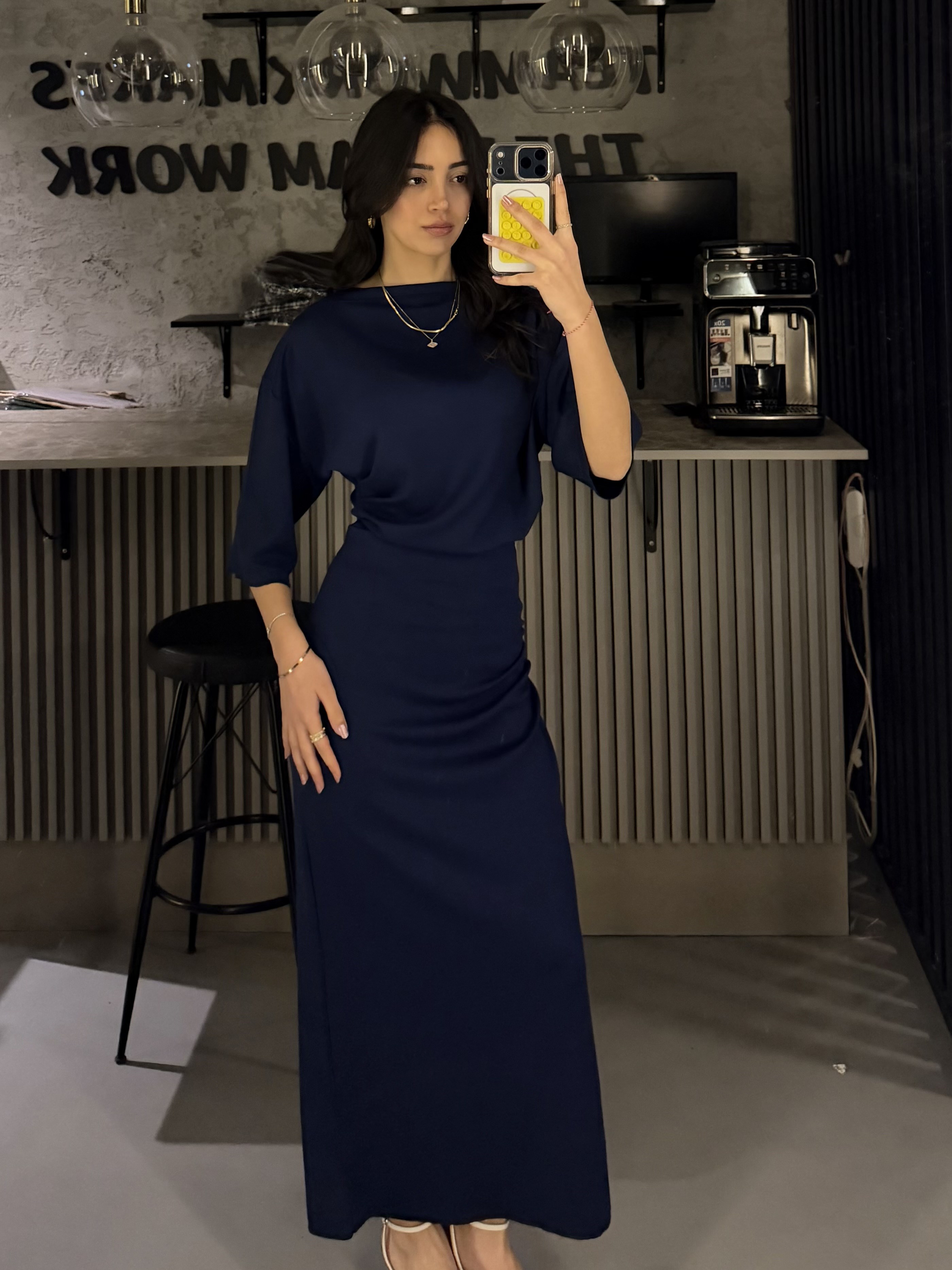 LACİVERT ETEKLİ MODAL TAKIM