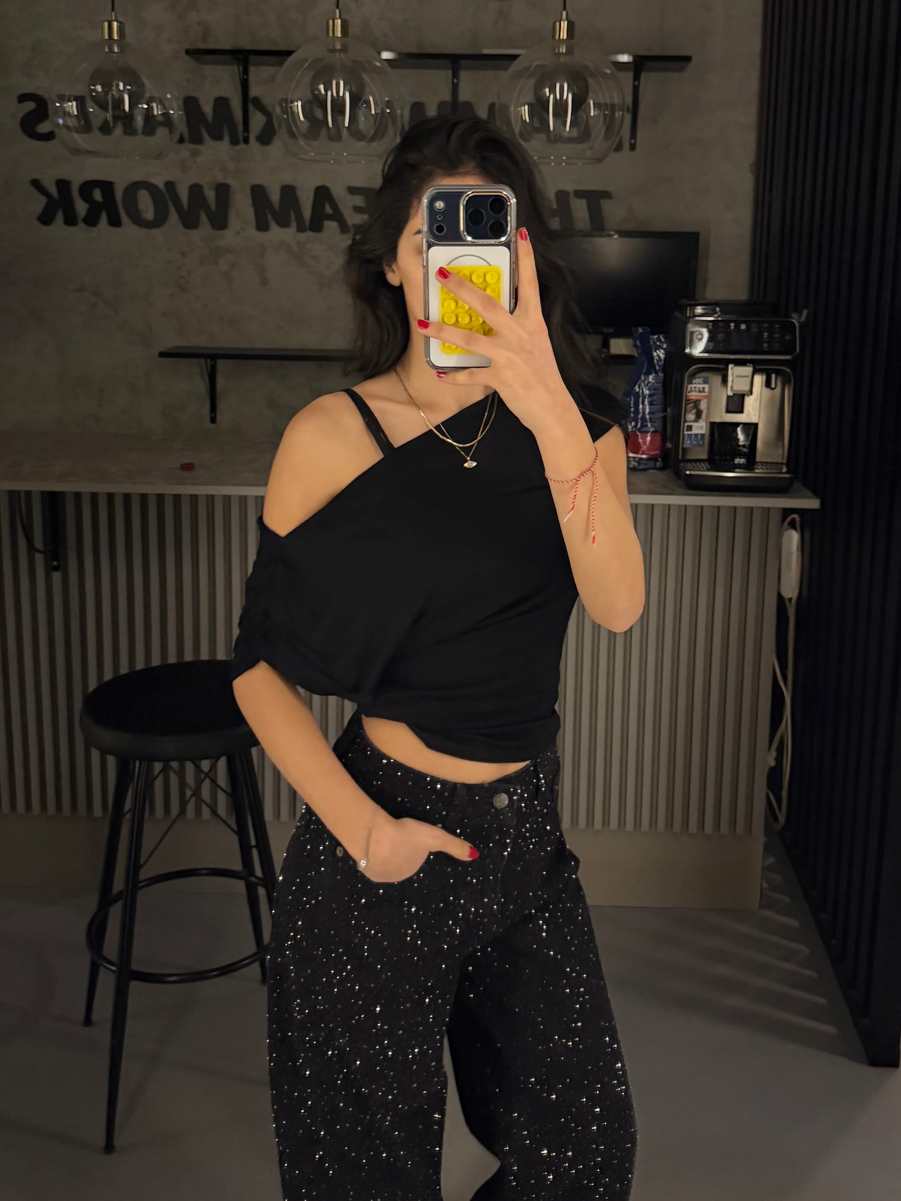 SİYAH SALAŞ TRANSPARAN BODY