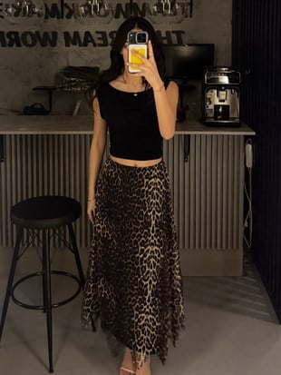 LEOPAR TÜL  ETEK