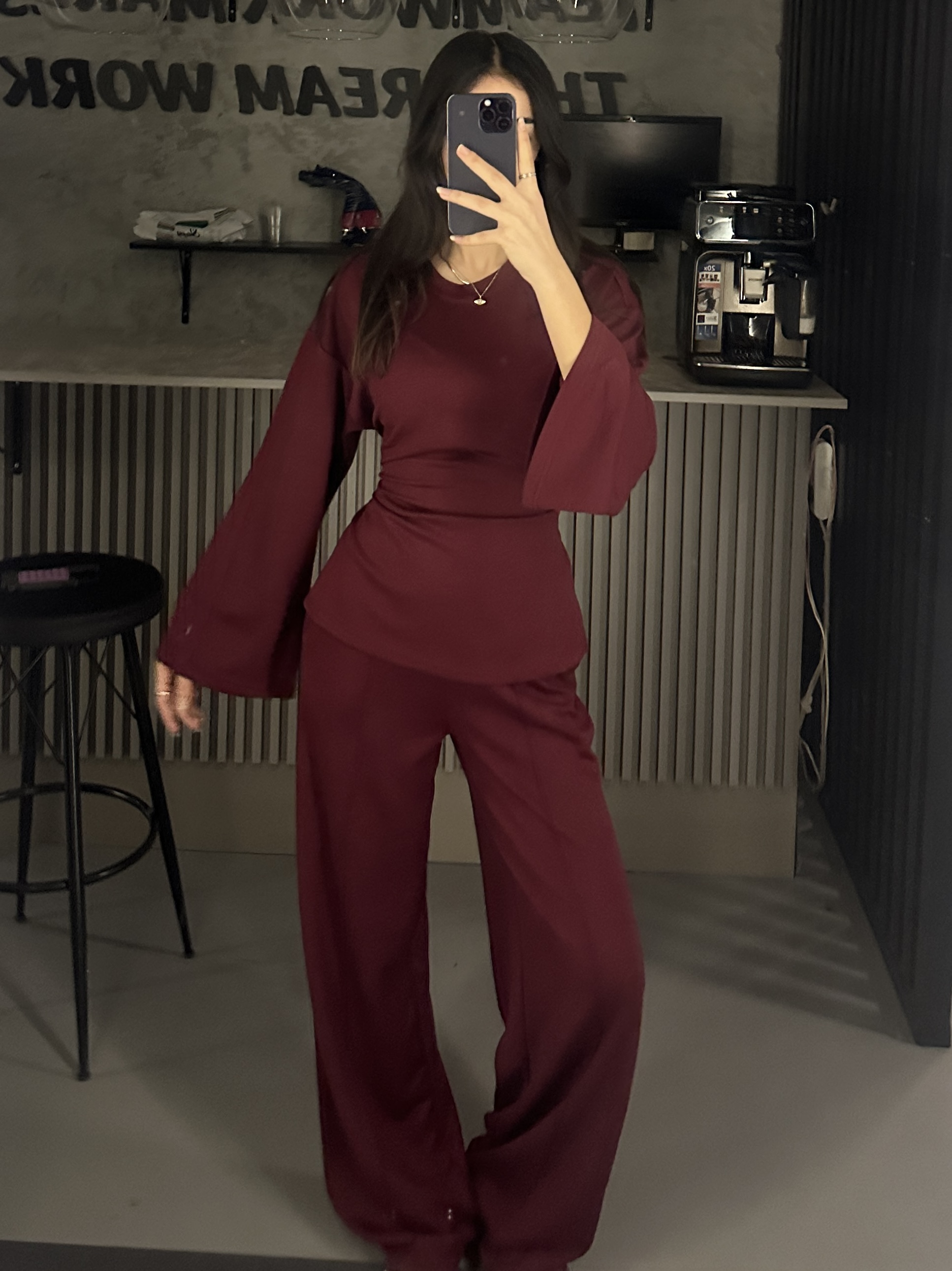 BORDO BEL BAĞLAMALI MODAL EŞOFMAN TAKIM