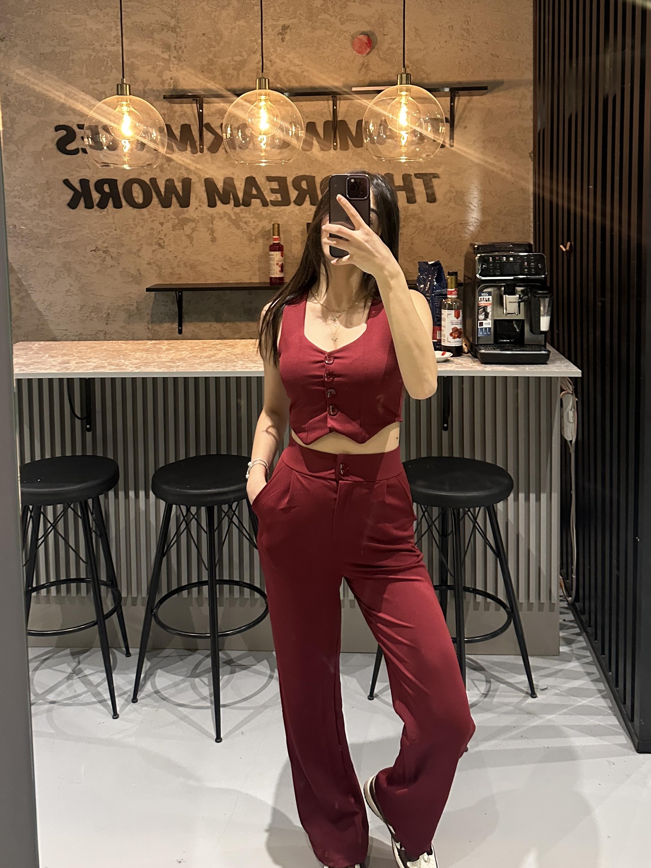 BORDO PANTOLON YELEK TAKIM