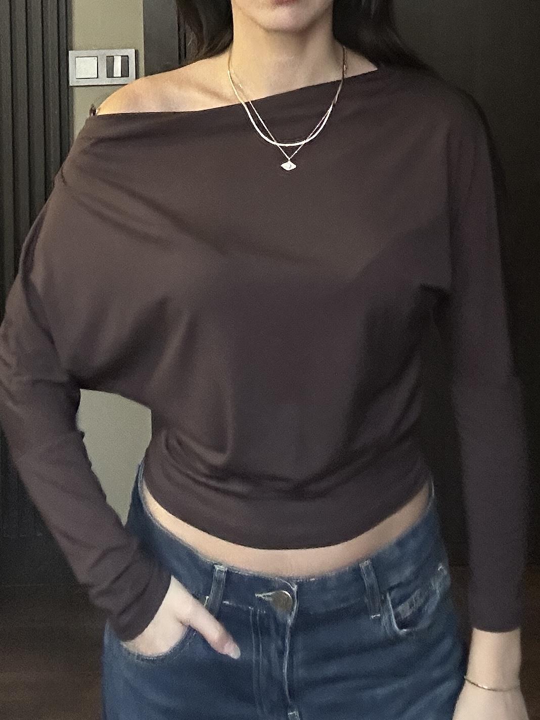 KAHVE DÜŞÜK OMUZ BOL BODY
