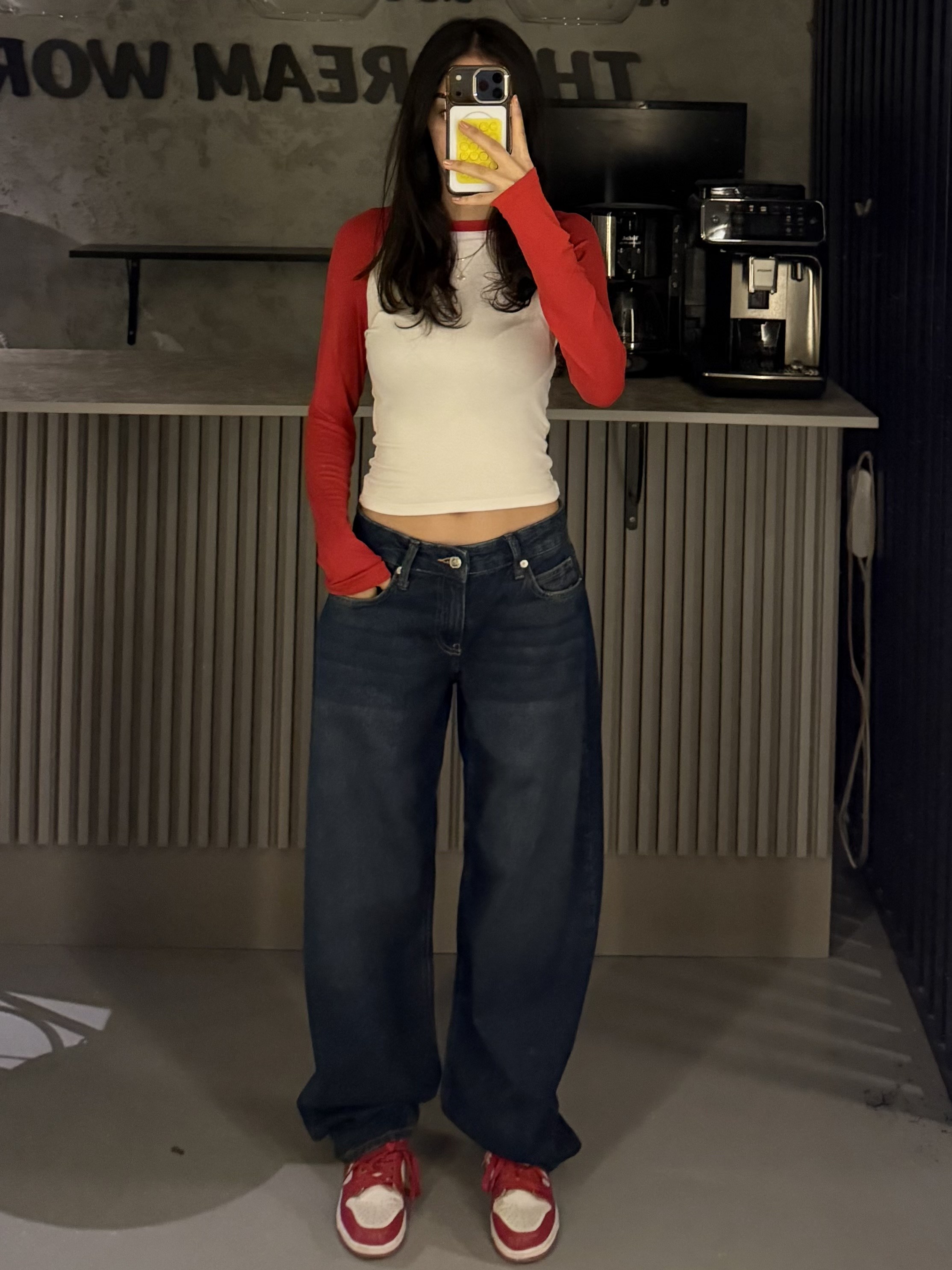 KOYU MAVİ BARREL FIT JEAN