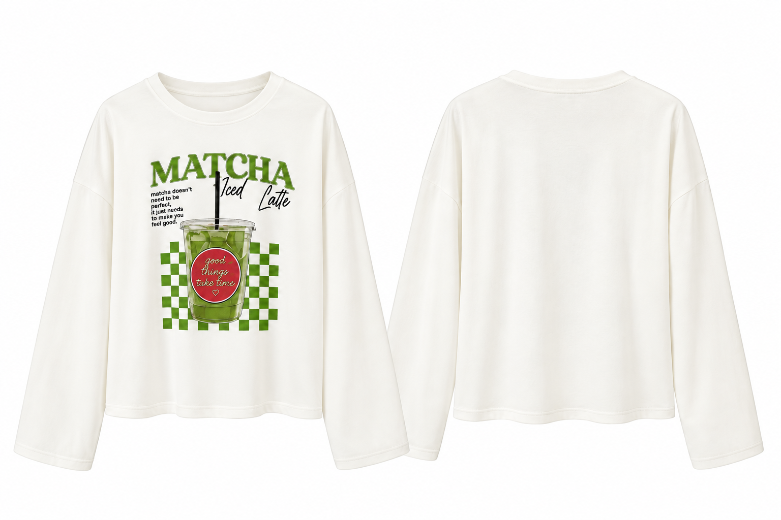 MATCHA BEYAZ TİŞÖRT