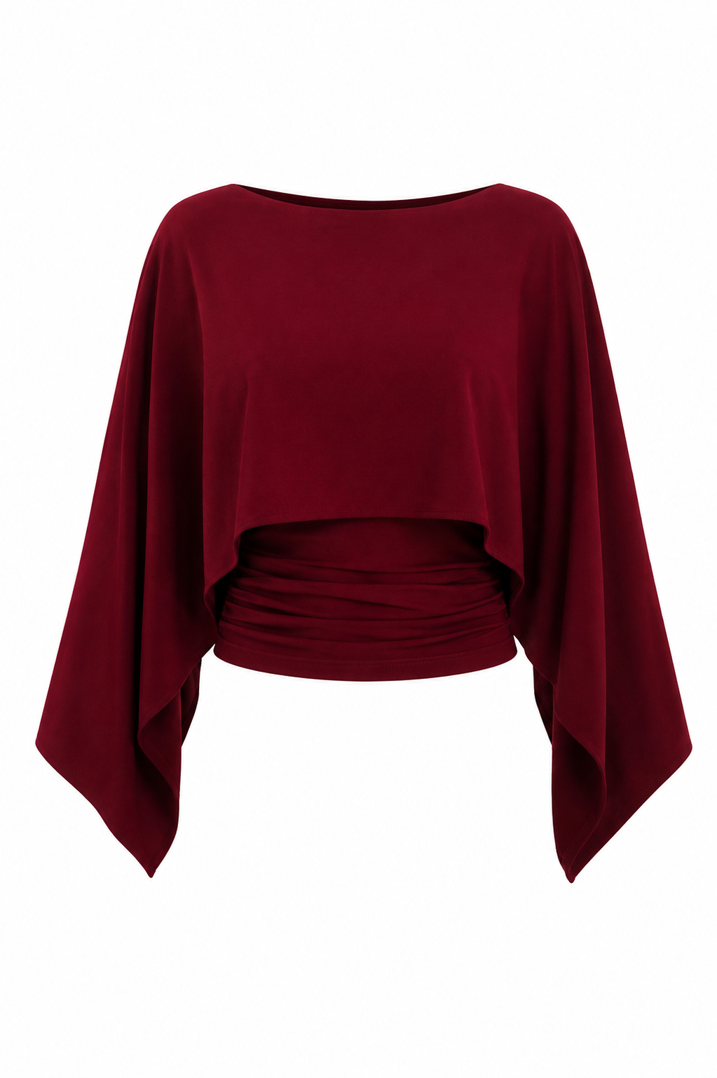 PELERİN BORDO BLUZ