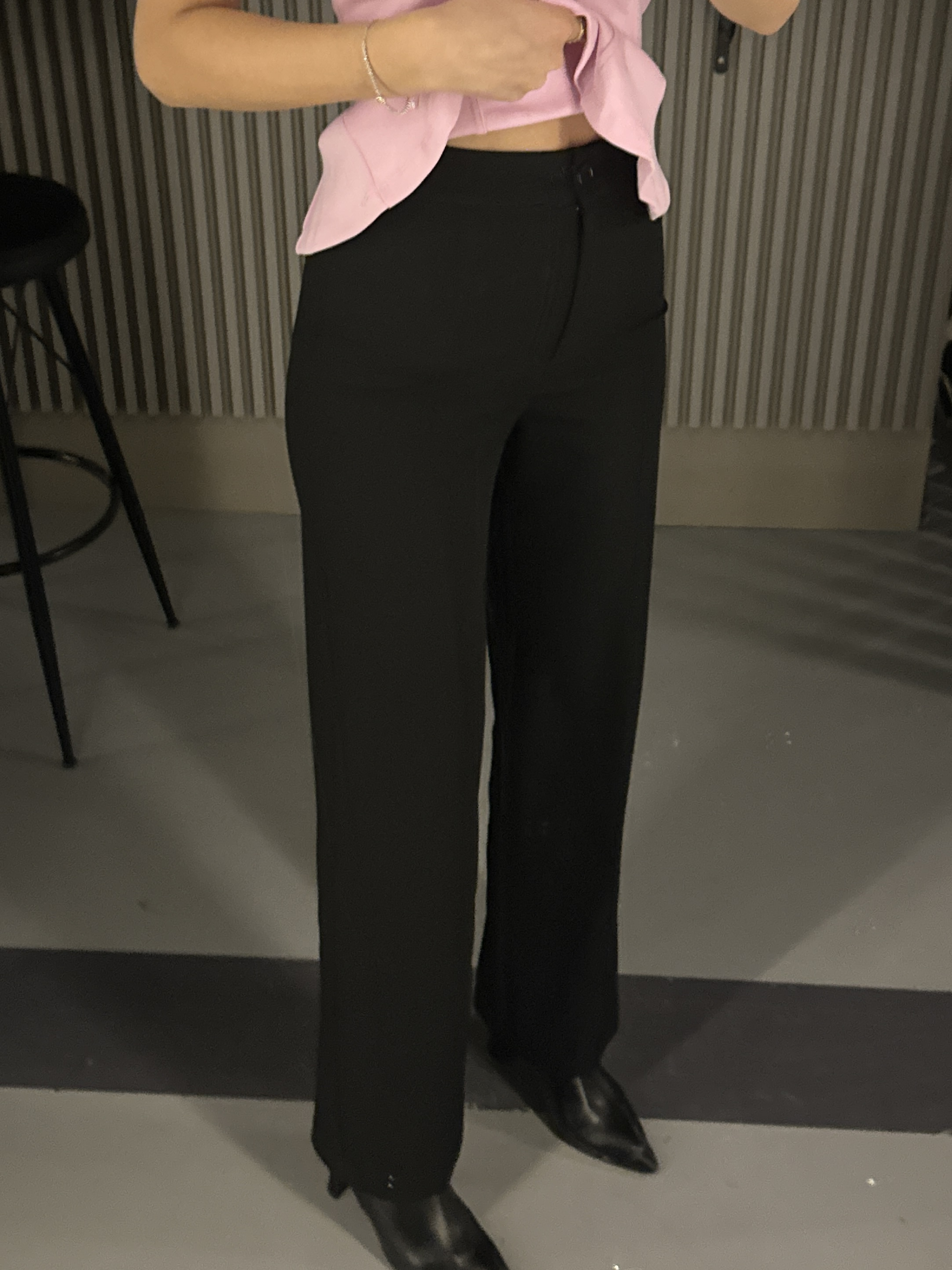 SİYAH POLİVİSKON PANTOLON