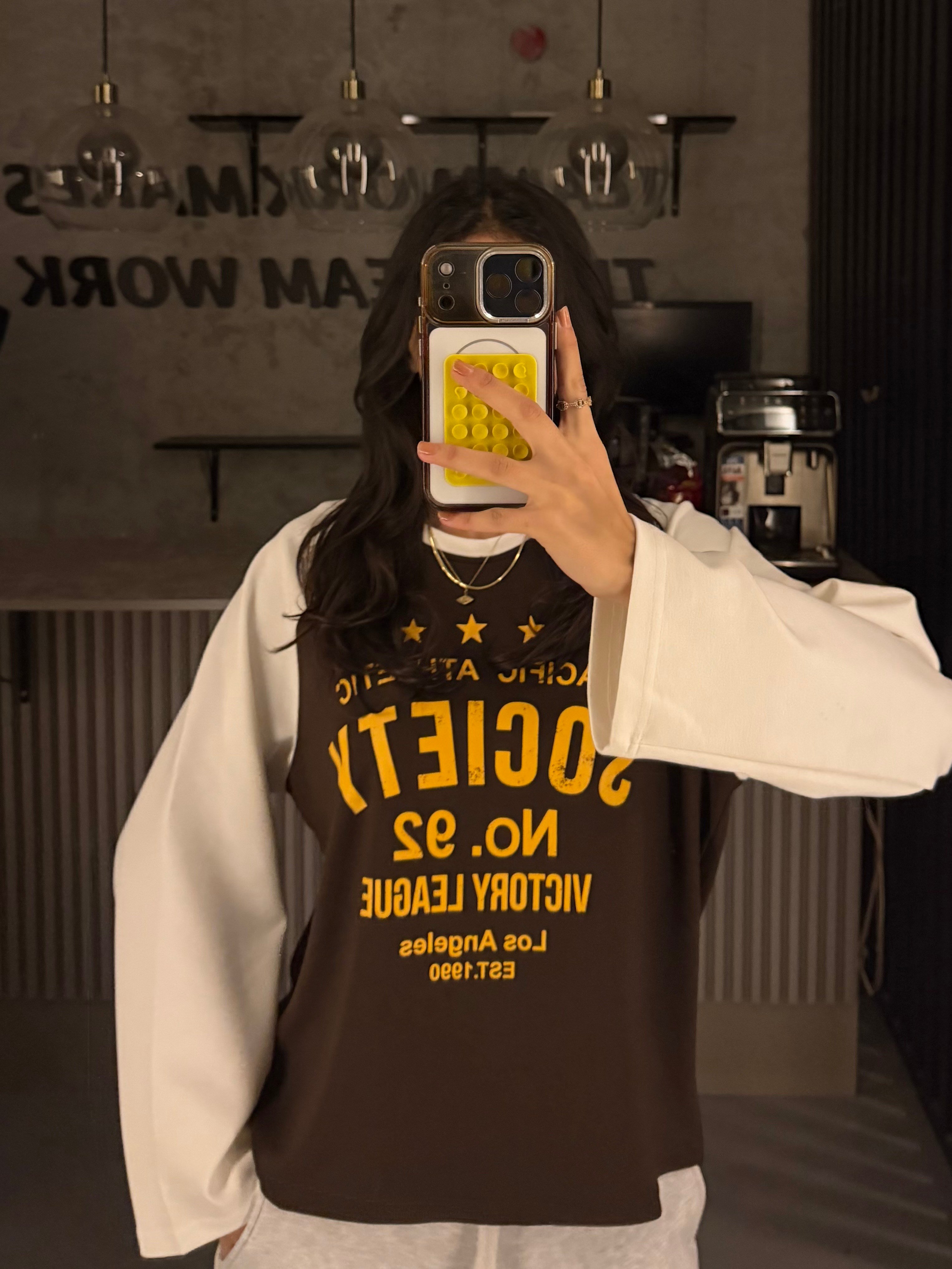 SOCIETY BEYAZ REGLAN KOL SWEATER
