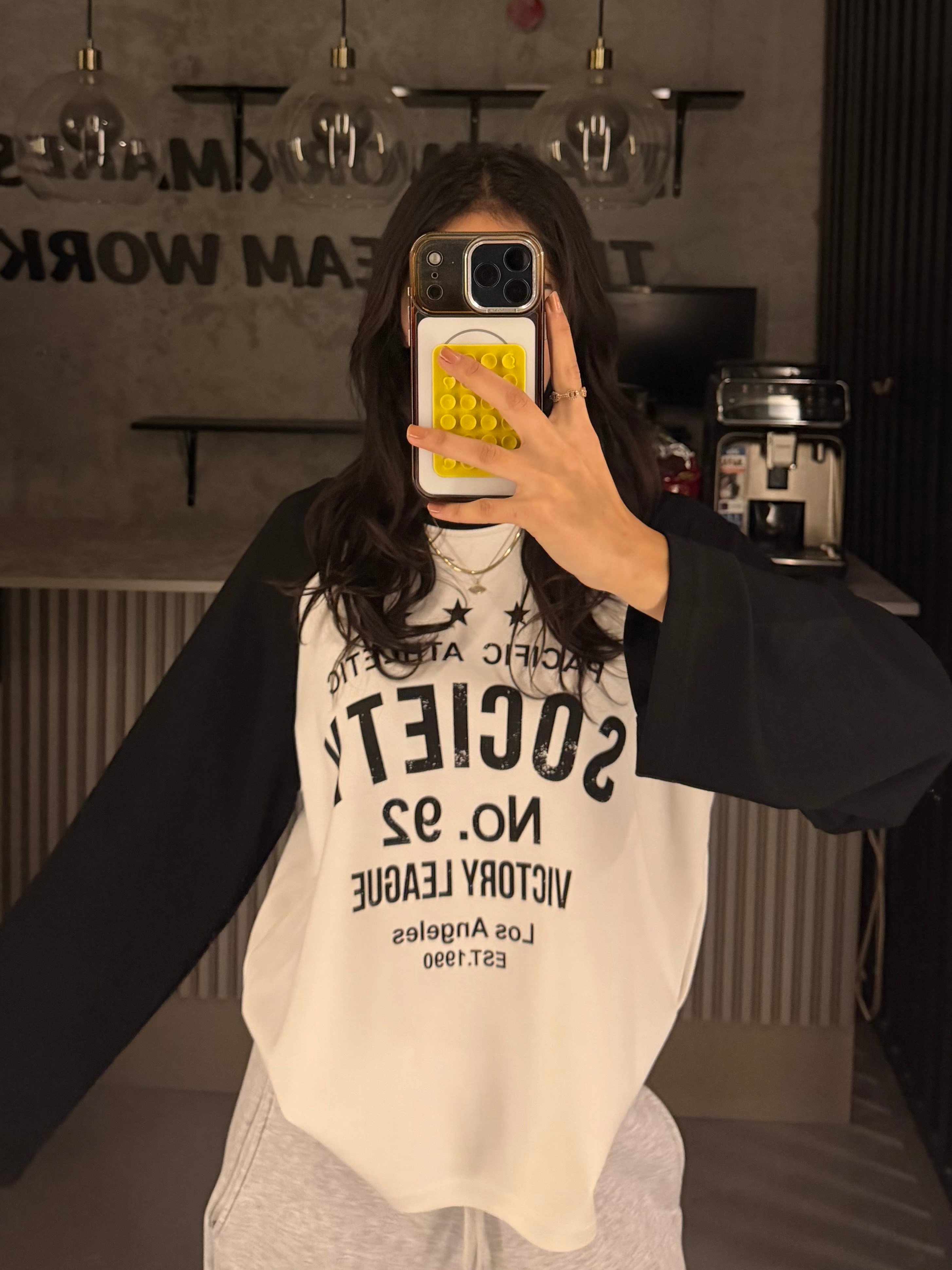 SOCIETY SİYAH REGLAN KOL SWEATER