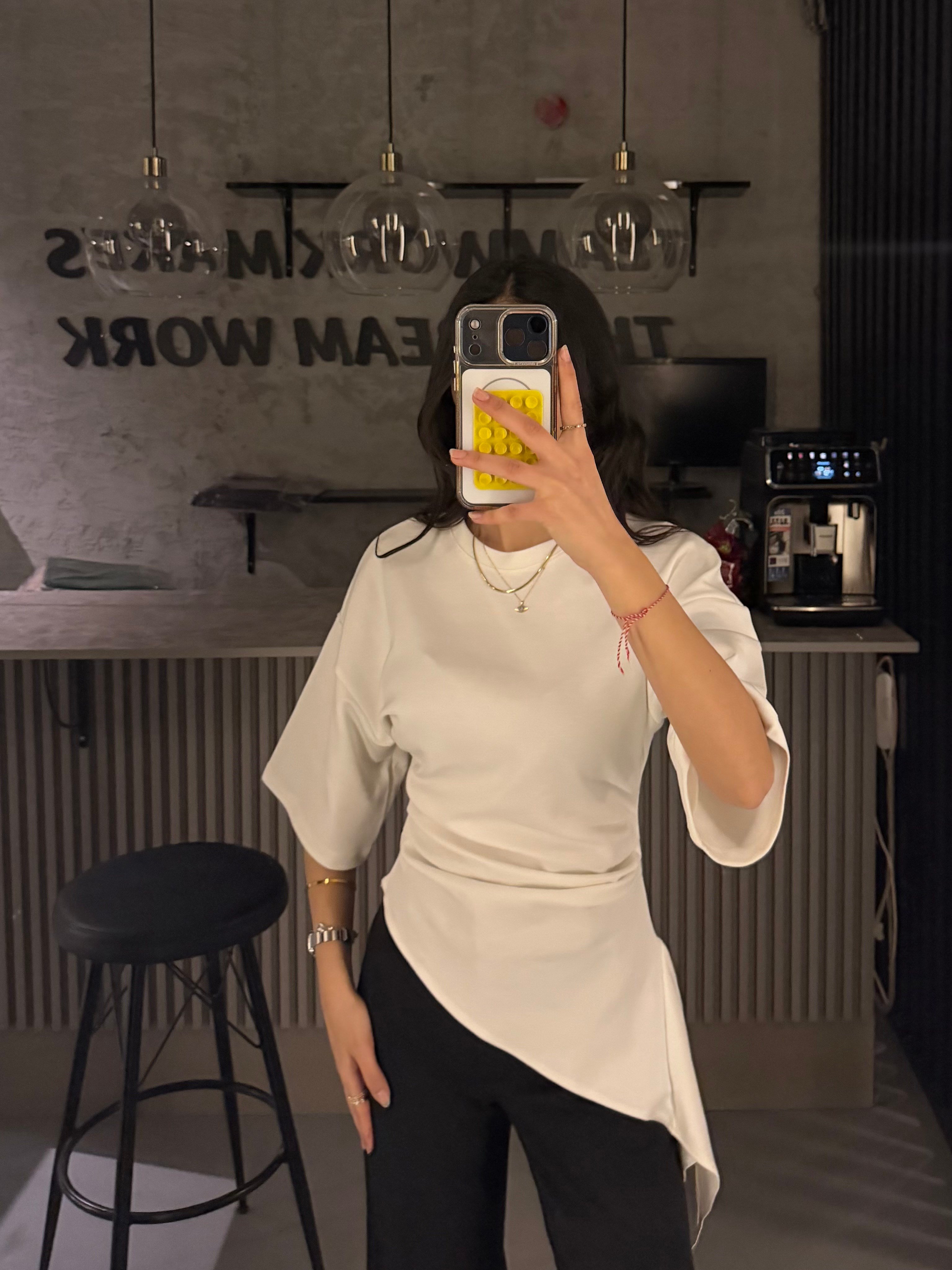 VİRAL BEYAZ FIRFIR BLUZ 