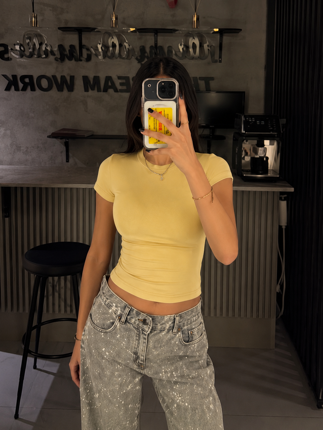 YAĞ SARISI KISA KOLLU BODY