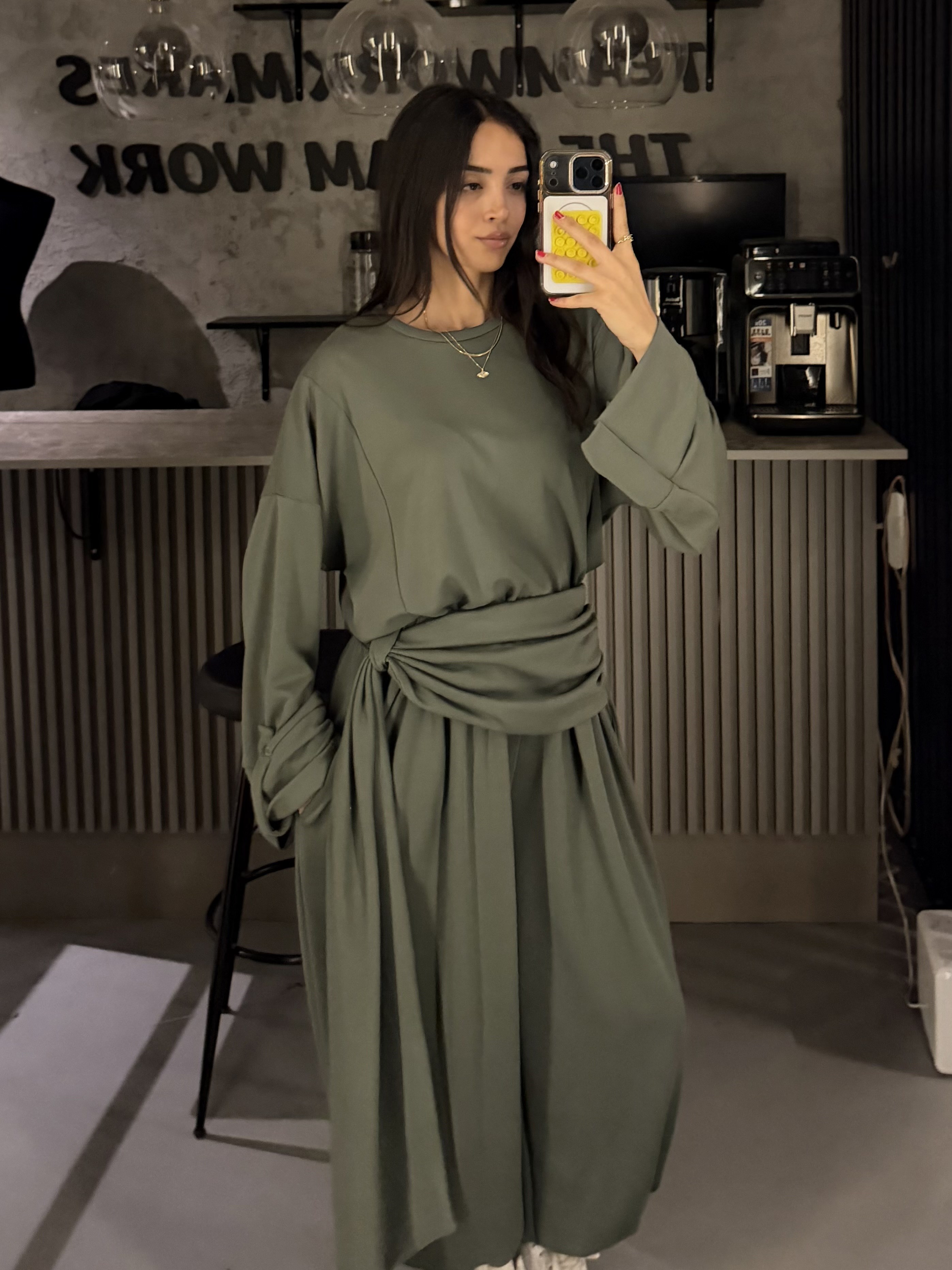 YEŞİL FULARLI MODAL TAKIM