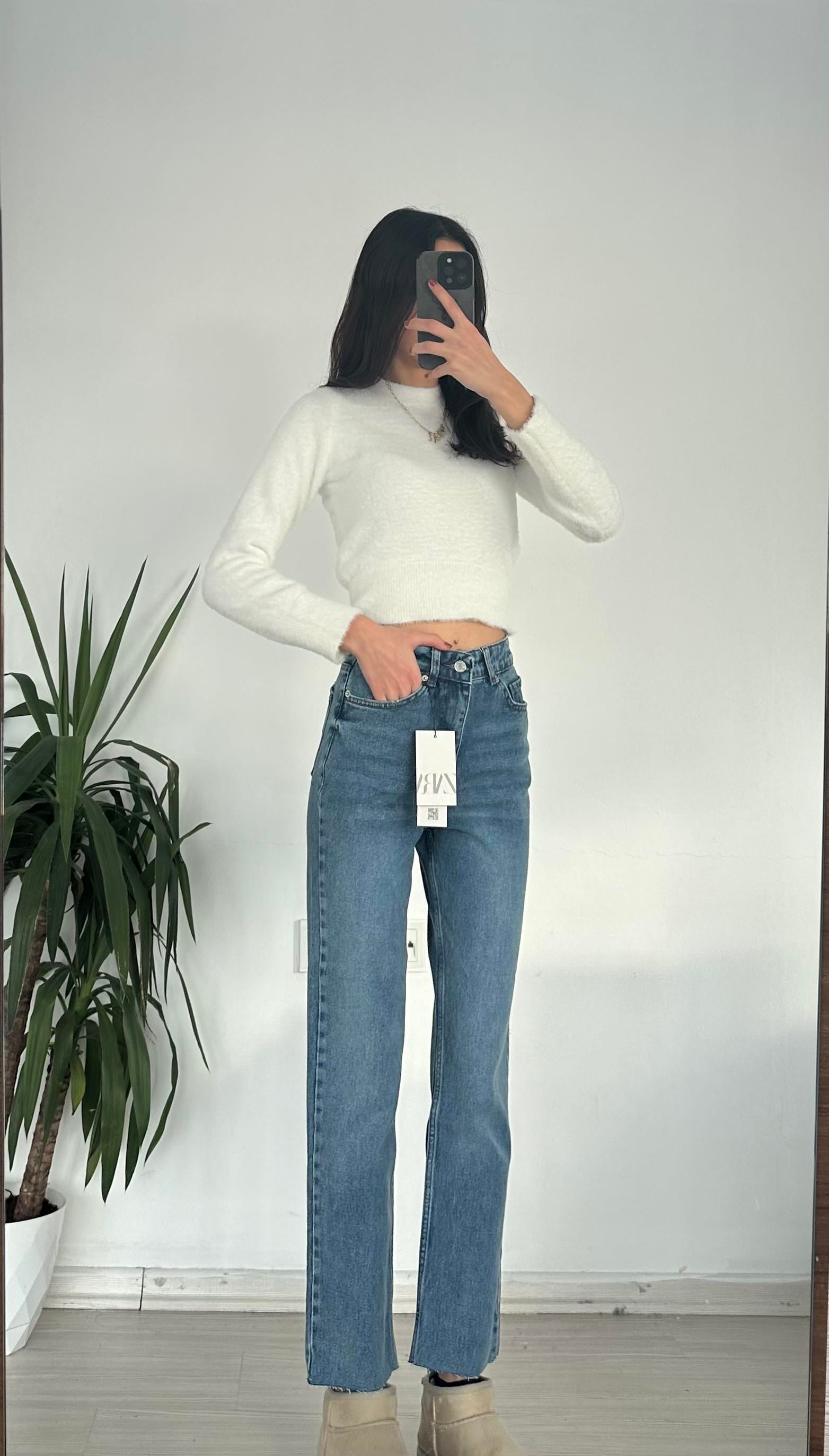 ZR KESİK PAÇA DARK  JEAN