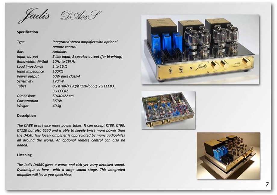 Jadis Da 88 Signature Mk II Lambalı Entegre Amplifikatör