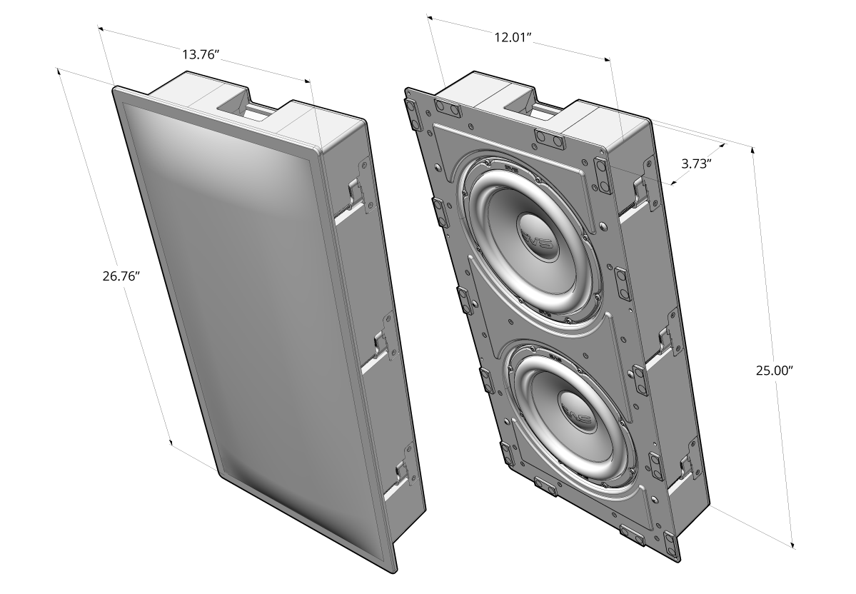 SVS SOUND 3000 Dual  In-Wall Duvar İçi Subwoofer Sistemi